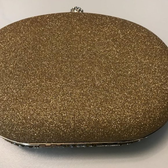 Evening Clutch Wedding Bag Gold Purse Bridal Handbag Party Prom Ladies Fashion - Picture 6 of 9